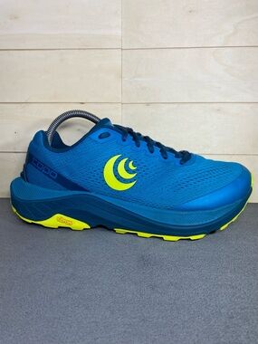 Topo Ultraventure 3 Blue Lime Men's Size 8.5 Running Shoes Sneakers ZCK